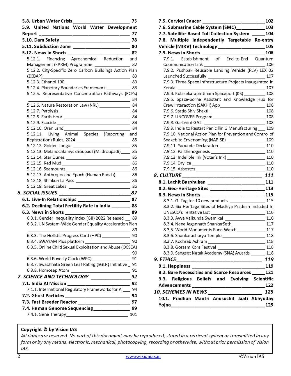 VisionIAS Monthly Current Affairs March 2024