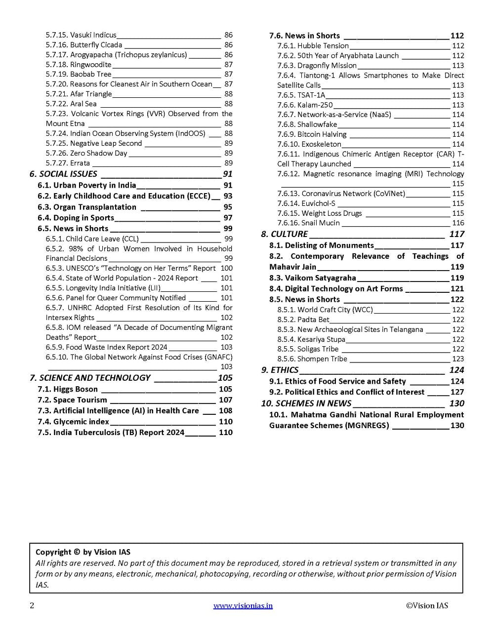 VisionIAS Monthly Current Affairs April 2024