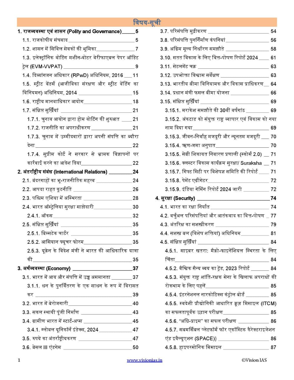 VisionIAS Monthly Current Affairs April 2024