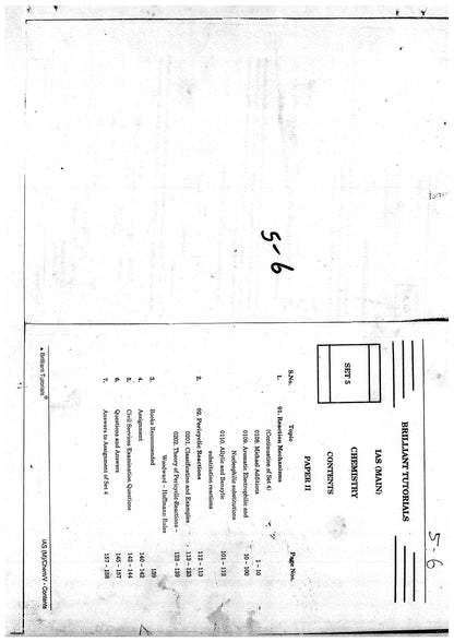 CHEMISTRY Brilliant Tutorials PRINTED MATERIAL (English Medium)