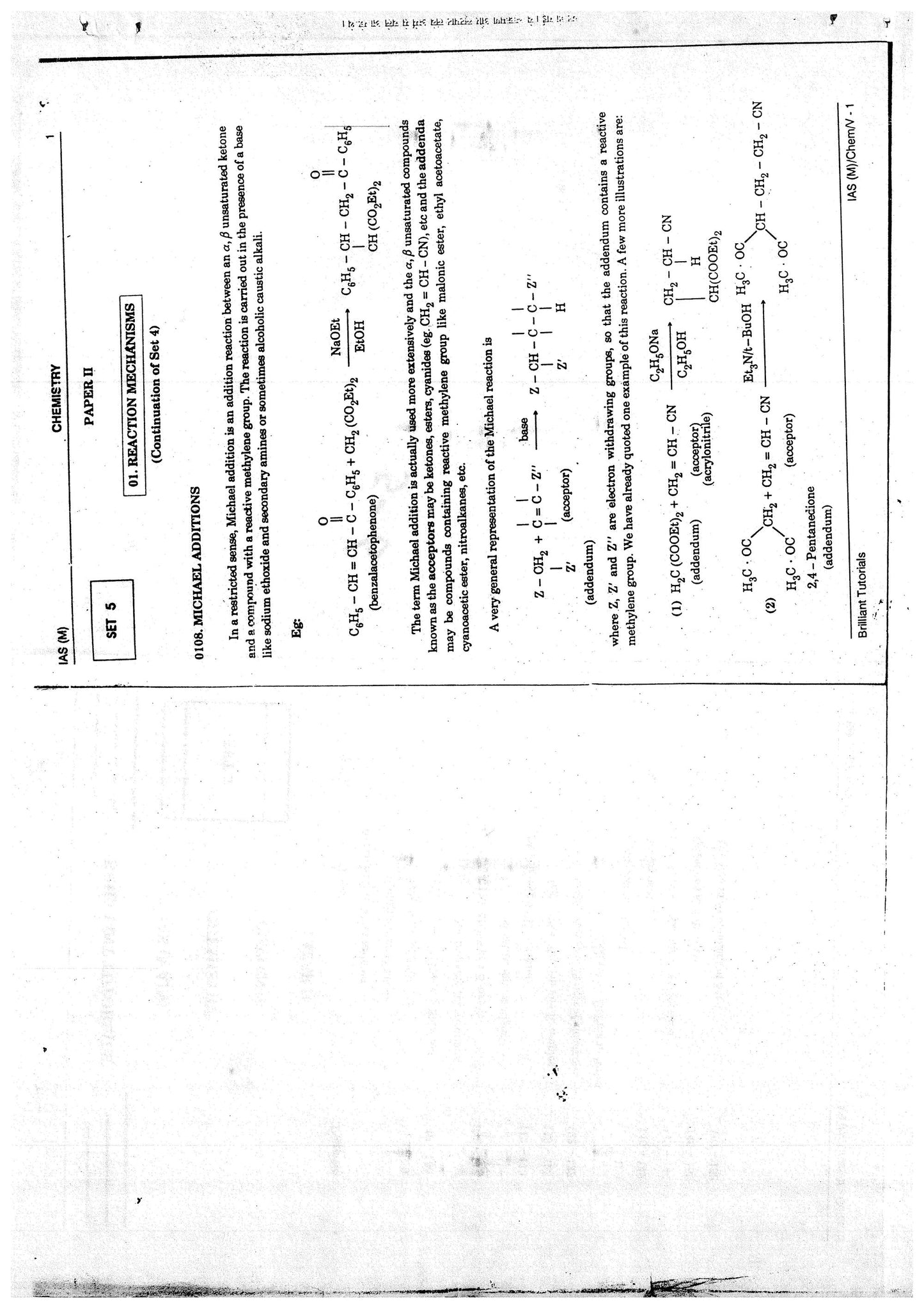 CHEMISTRY Brilliant Tutorials PRINTED MATERIAL (English Medium)