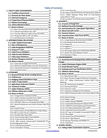 VisionIAS Monthly Current Affairs June 2024