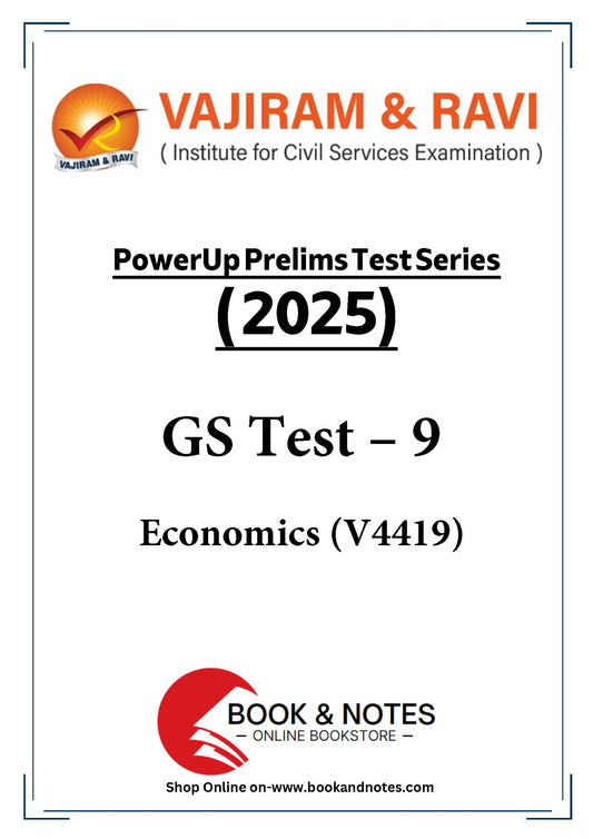 Vajiram & Ravi PowerUp Prelims Test Series –9 (V4419) 2025
