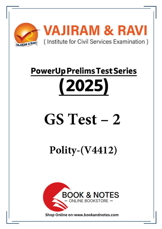 Vajiram & Ravi PowerUp Prelims Test Series –2 (V4412) 2025