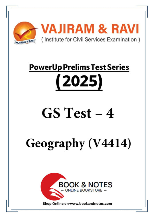 Vajiram & Ravi PowerUp Prelims Test Series –4 (V4414) 2025
