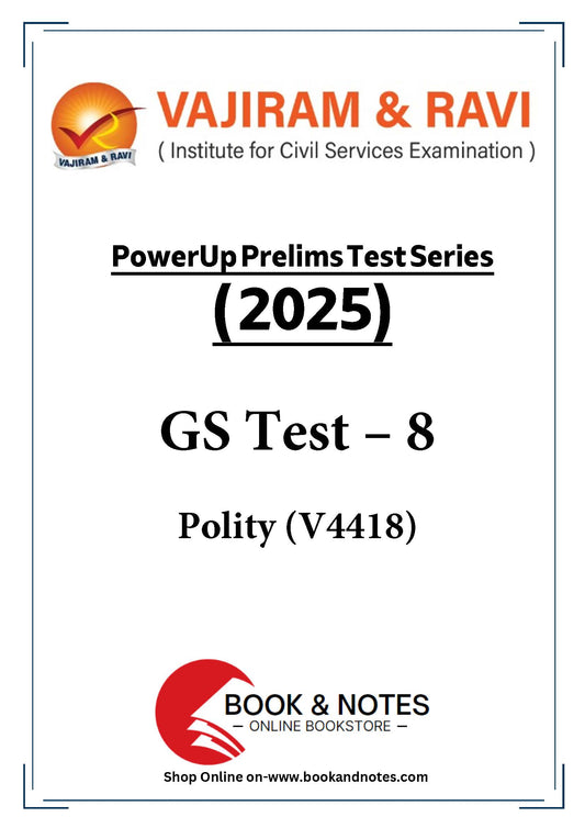 Vajiram & Ravi PowerUp Prelims Test Series –8 (V4418) 2025