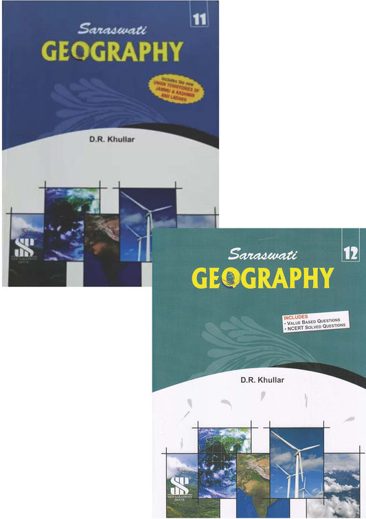 Saraswati Geography D.R.Khullar Class 11 & 12 (Set of 2 Booklet)
