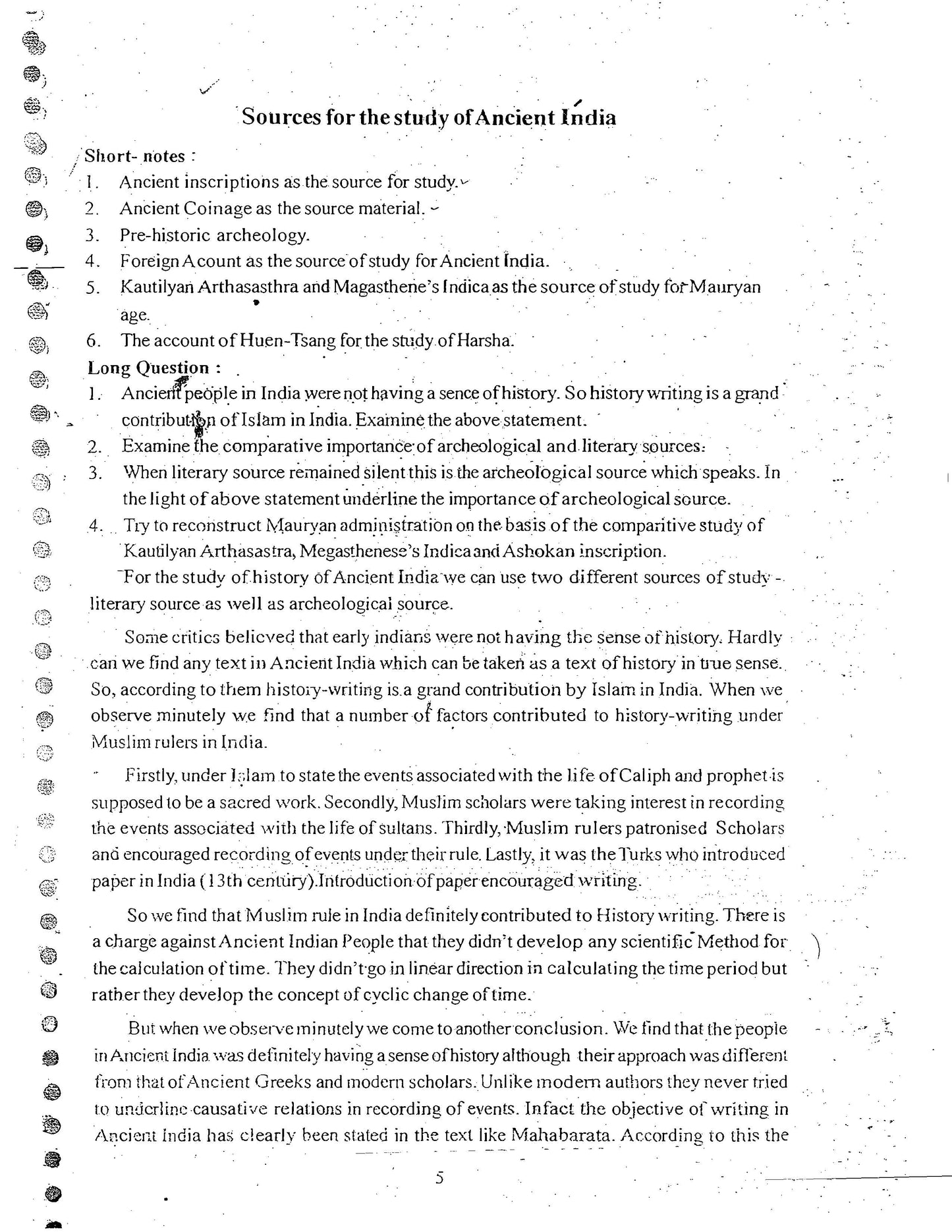 Manikant Singh History Optional (Printed Notes) English Medium