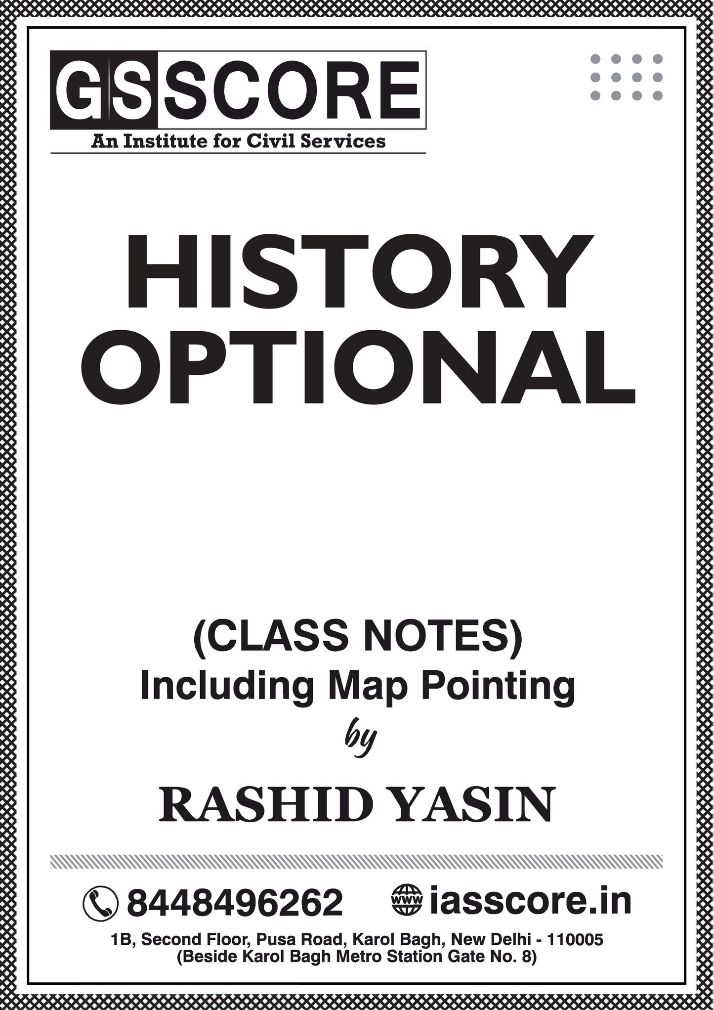 GS SCORE History Optional(Class Notes)English Medium