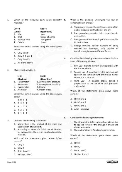 70th BPSC (Khan Global Studies) Test - 22