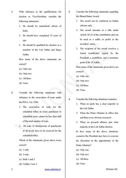 Vision IAS PT Test -2 (4702) 2025