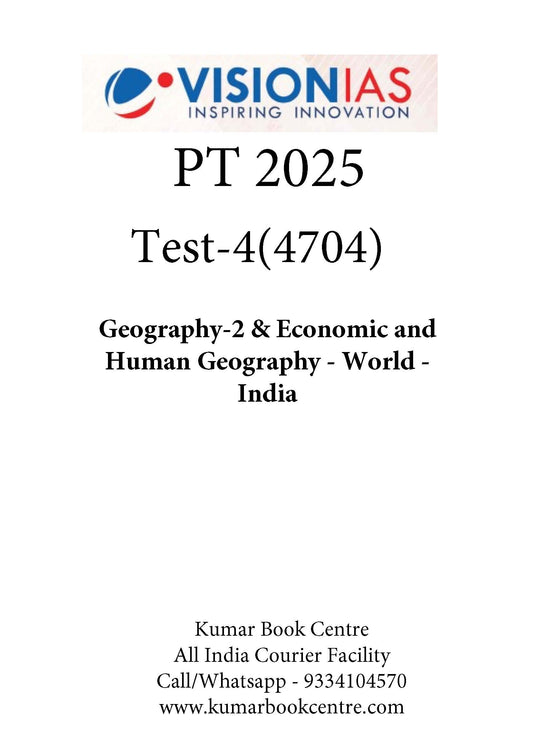 Vision IAS PT Test -4 (4704) 2025