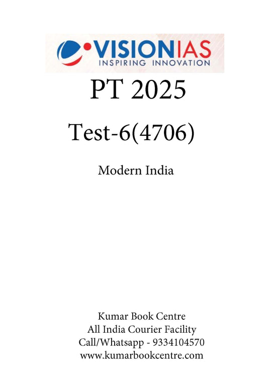 Vision IAS PT Test -6 (4706) 2025