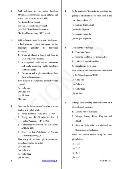 Vision IAS PT Test -6 (4706) 2025