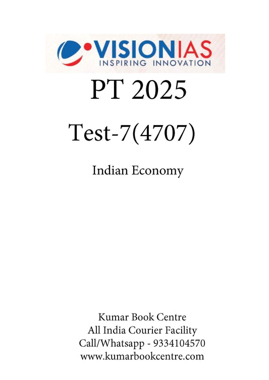 Vision IAS PT Test -7 (4707) 2025