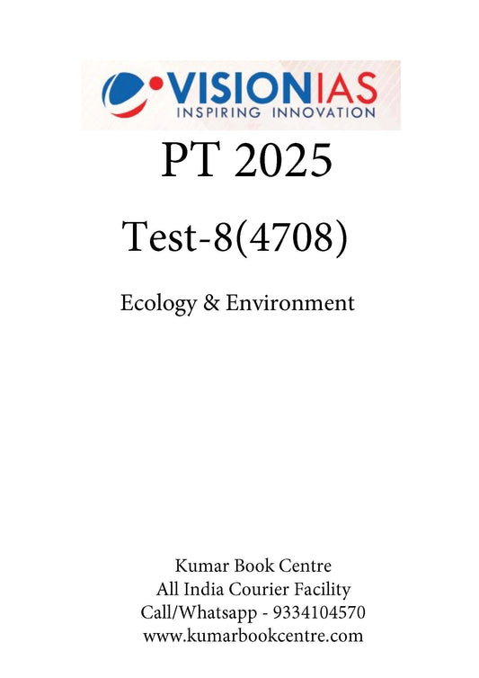 Vision IAS PT Test -8 (4708) 2025