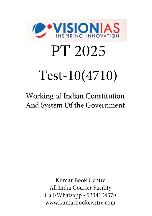 Vision IAS PT Test -10 (4710) 2025