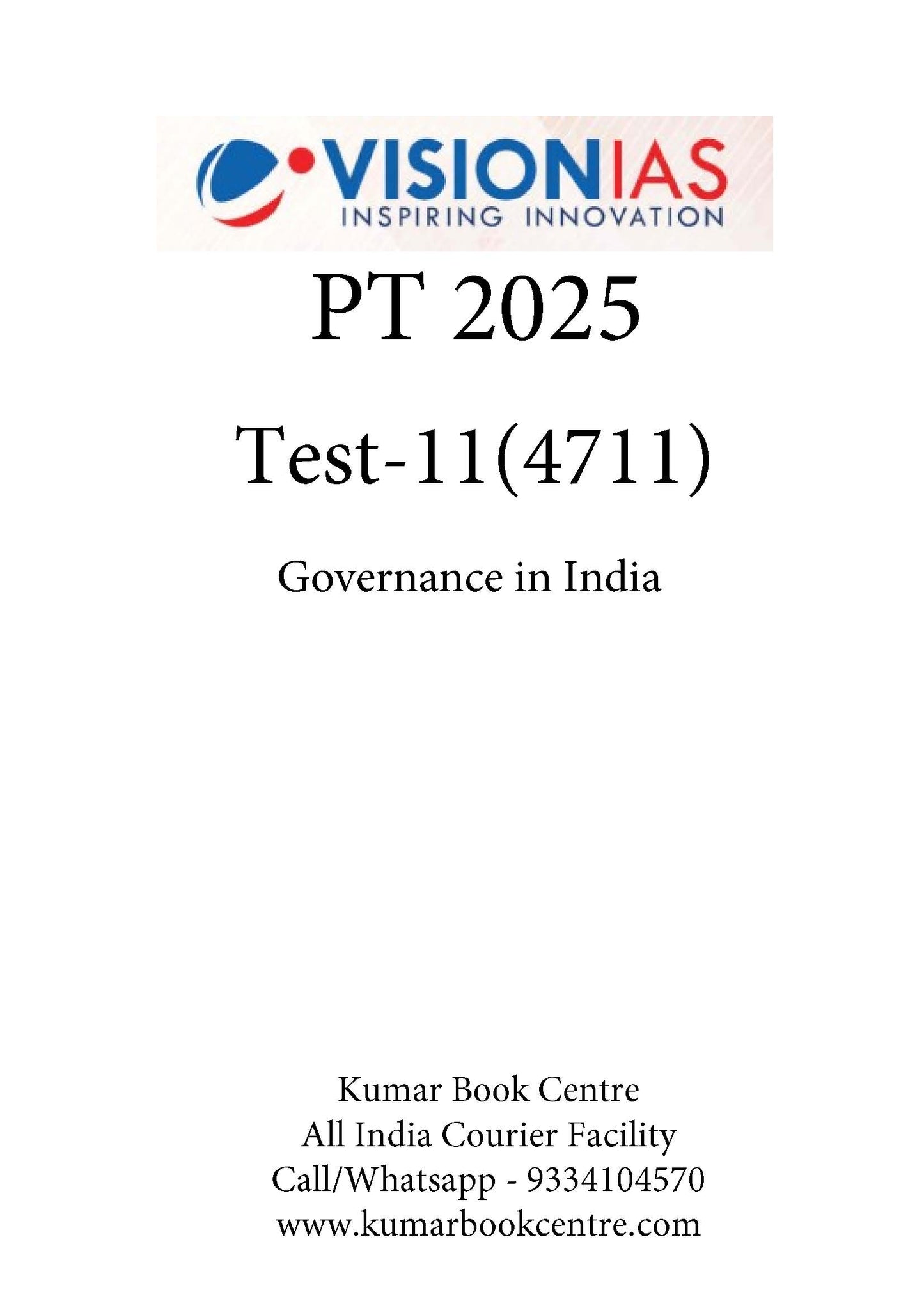 Vision IAS PT Test -11 (4711) 2025