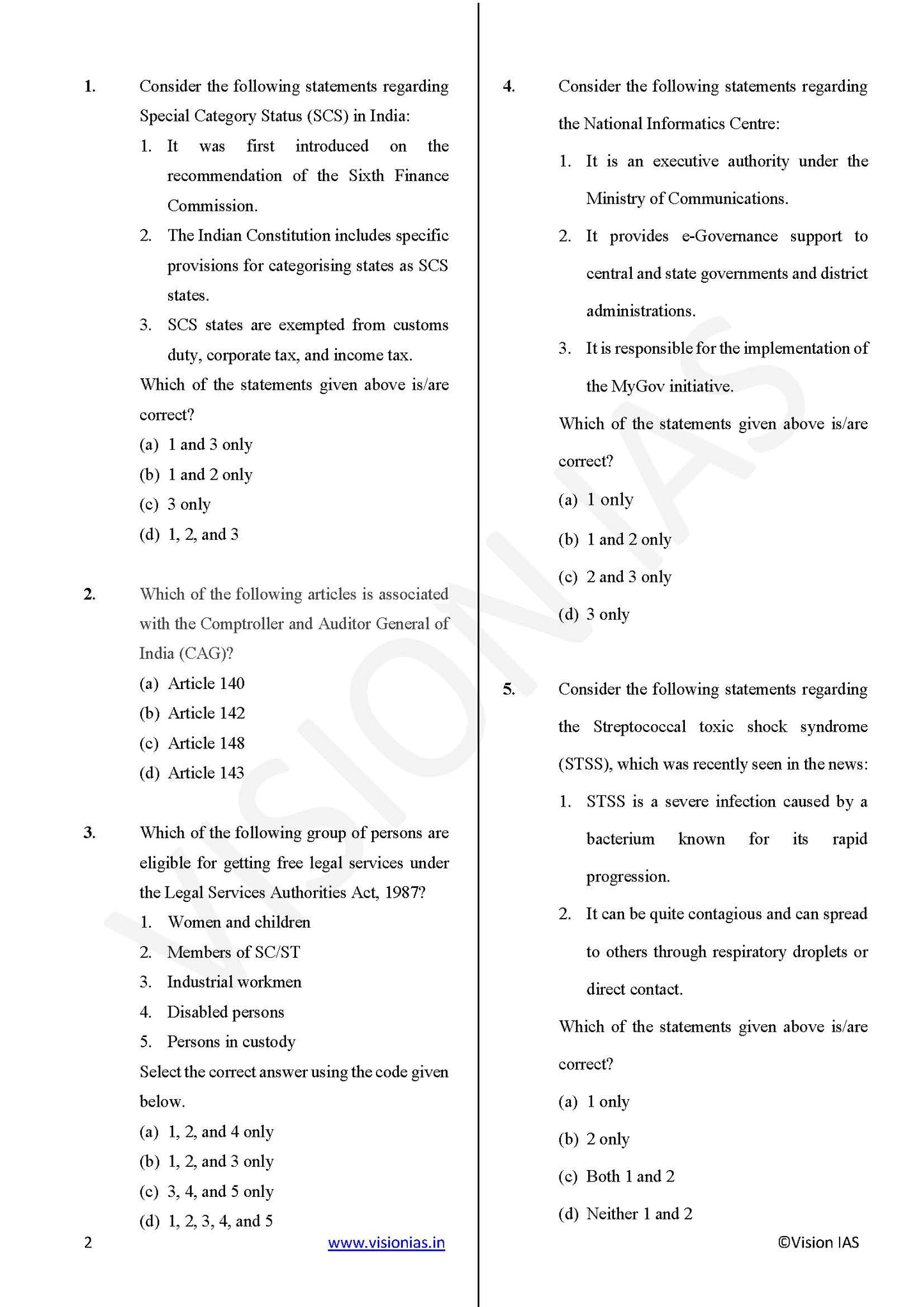 Vision IAS PT Test -11 (4711) 2025