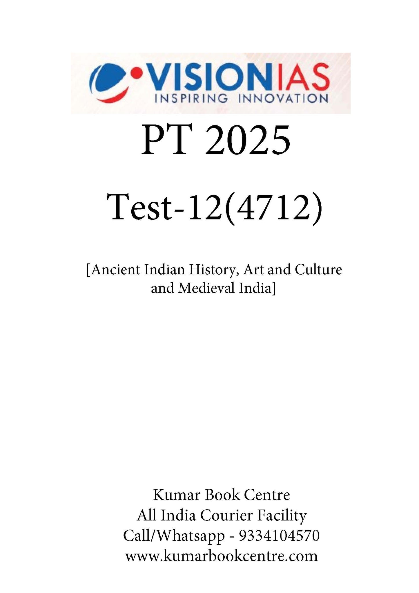 Vision IAS PT Test -12 (4712) 2025