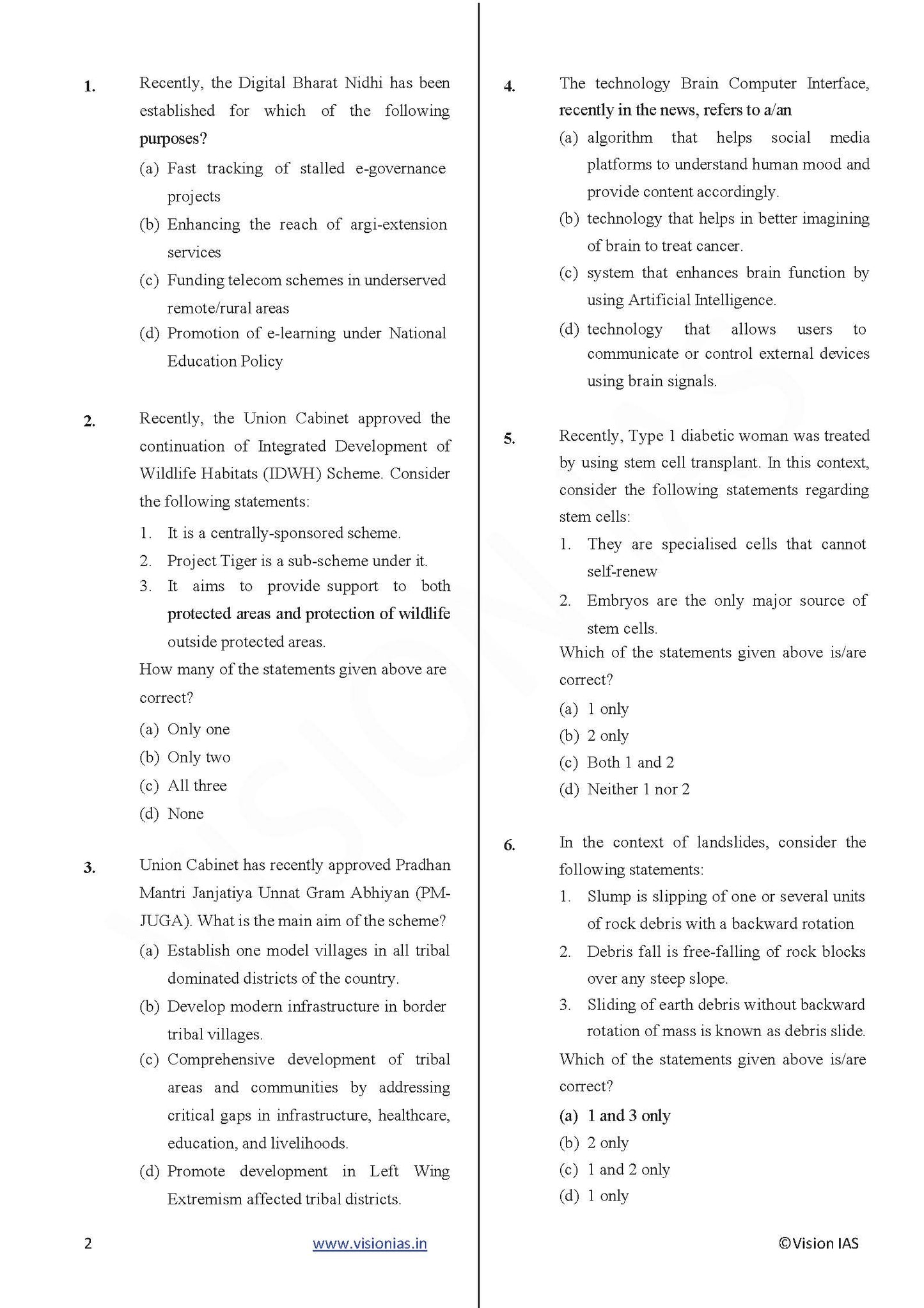 Vision IAS PT Test -16 (4716) 2025