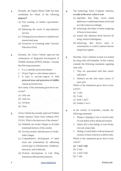 Vision IAS PT Test -16 (4716) 2025