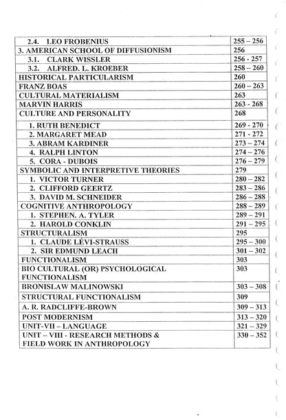 VAJI RAM & RAVI Anthropology Printed Notes (English Medium)