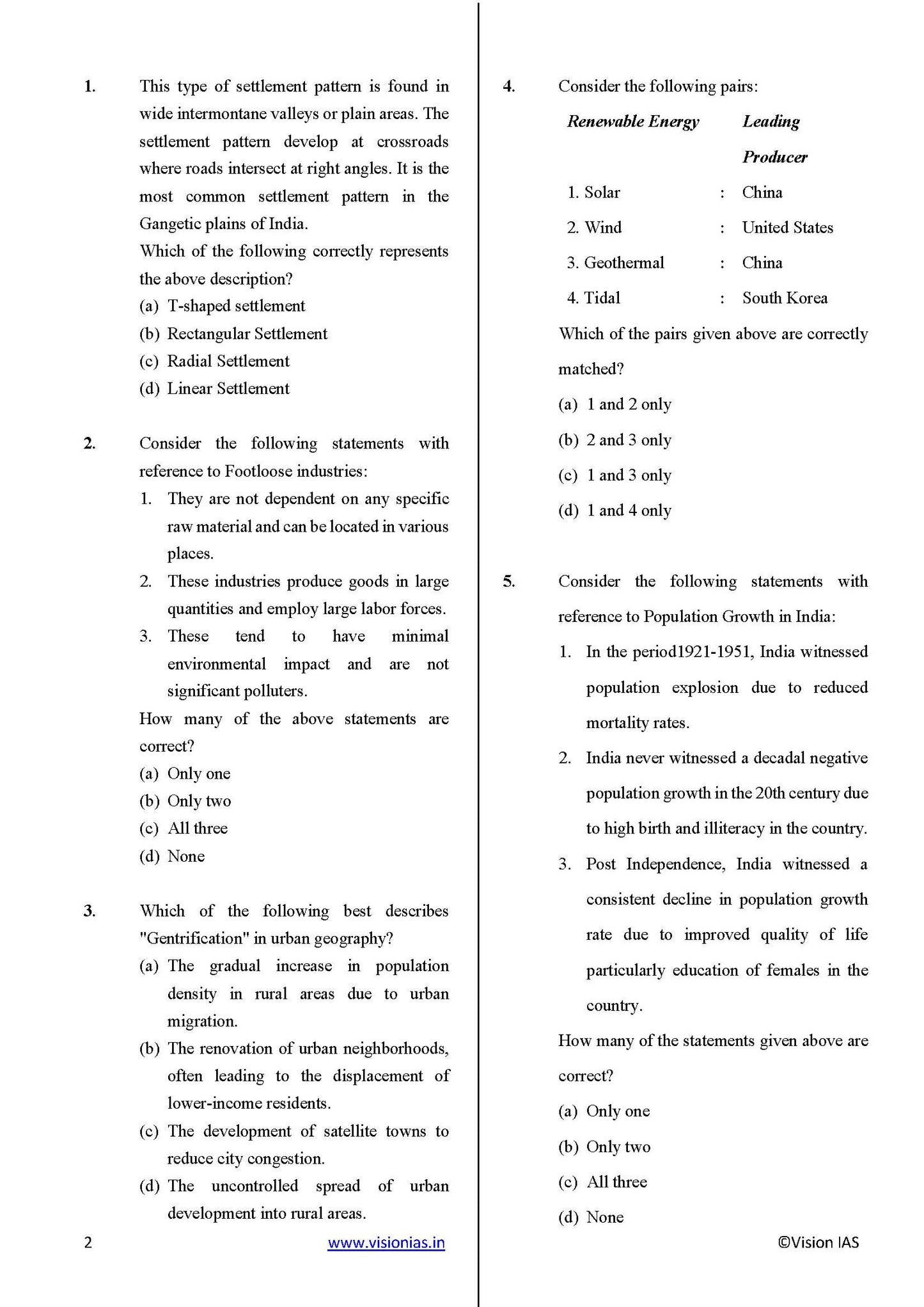 Vision IAS PT Test -17 (4717) 2025