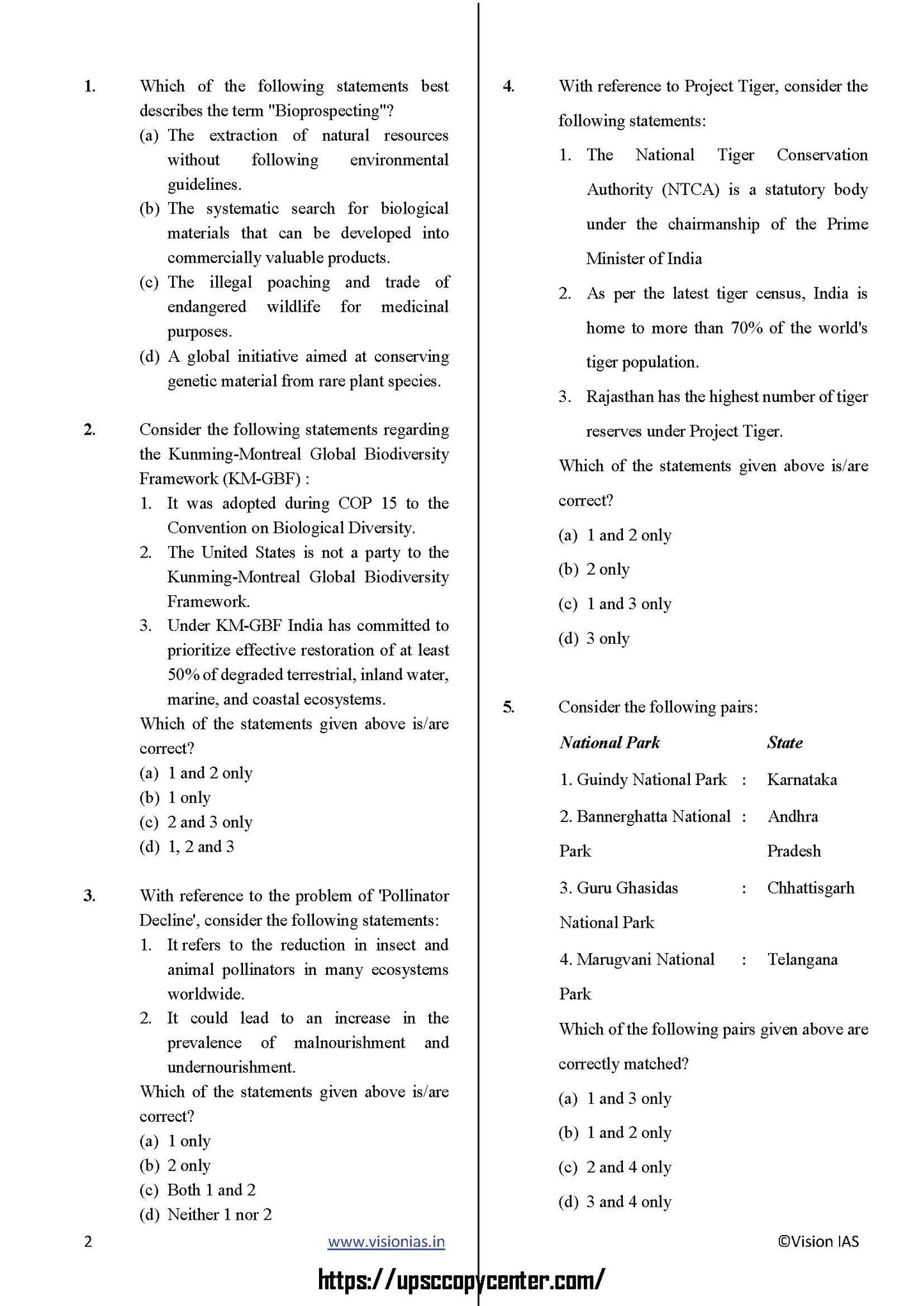 Vision IAS PT Test -18 (4718) 2025