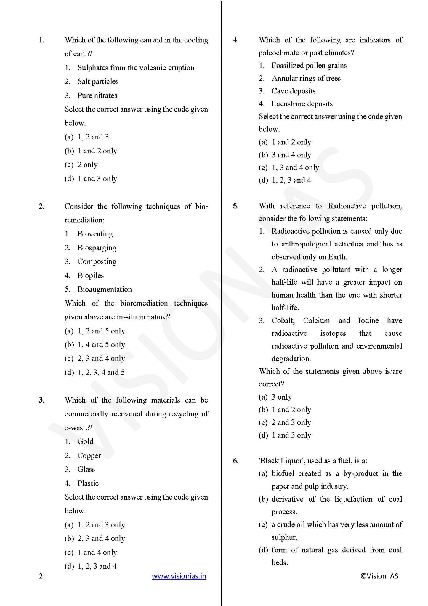 Vision IAS PT Test -19 (4719) 2025 (Ecology & Environment)