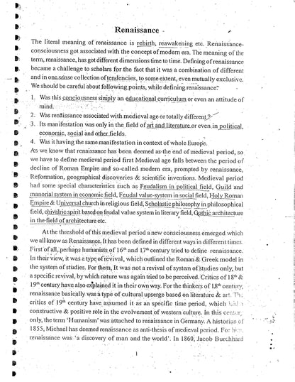 Manikant Singh History Optional (Printed Notes) English Medium