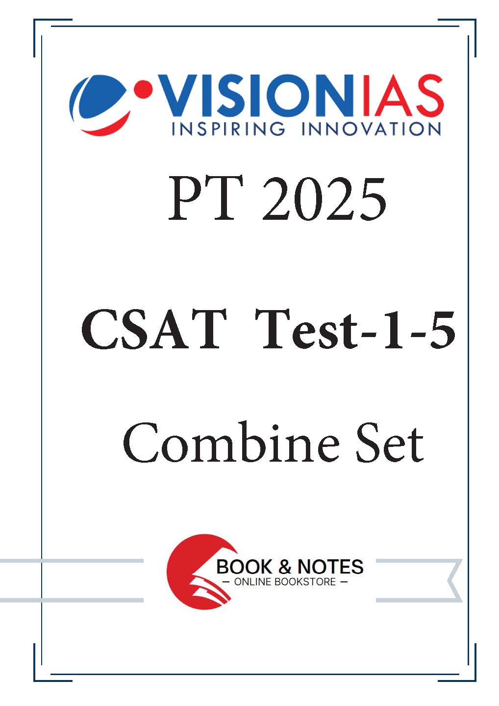 Vision IAS PT CSAT Test 1-5 (Combine Set)