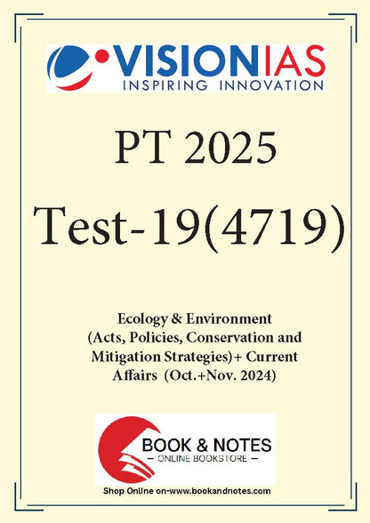 Vision IAS PT Test -19 (4719) 2025 (Ecology & Environment)