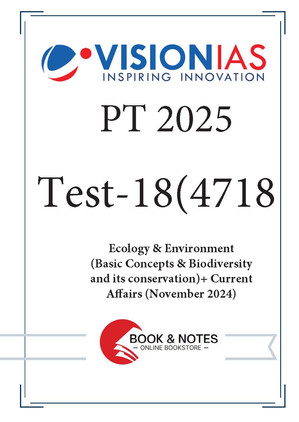 Vision IAS PT Test -18 (4718) 2025