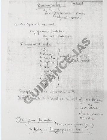 Guidance IAS Himanshu sir geography optional (Class Notes)