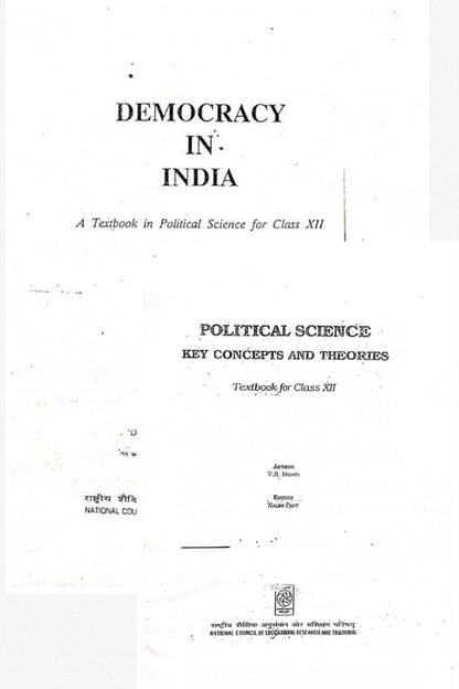 OLD NCERT Polity Class 12 -1. Democracy in India & 2. Political Science Key Concept & Theory.(2 Books)