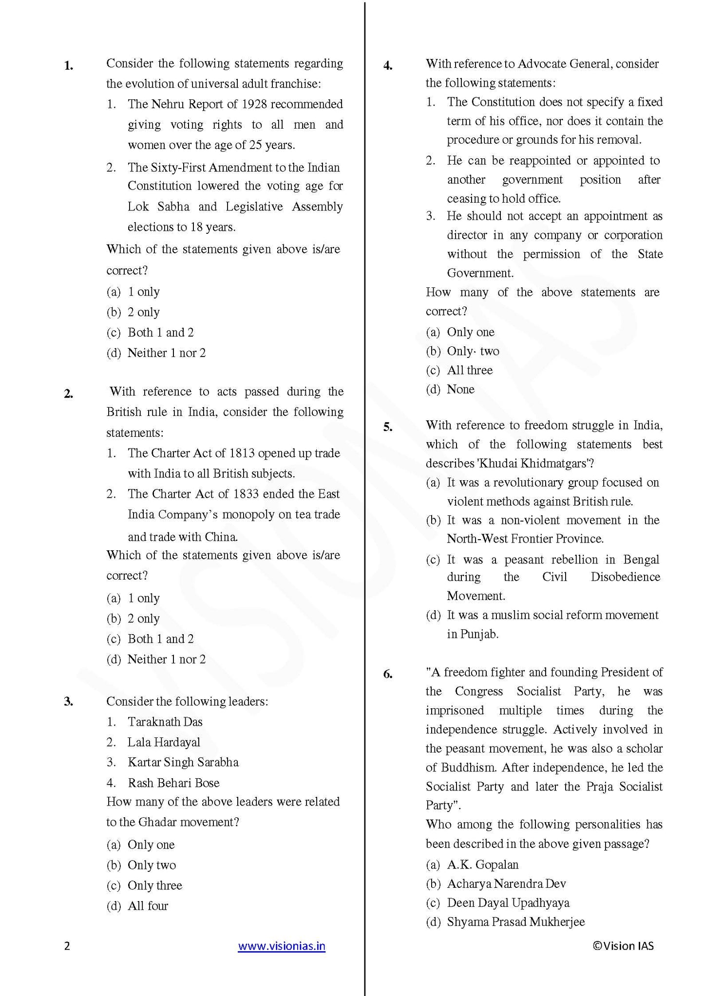 Vision IAS PT Test -15 (4715) 2025