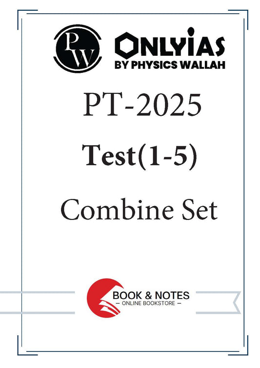 Only IAS By Physics Wallah IAS PT Test - 1 to 5  (Combine Set) 2025