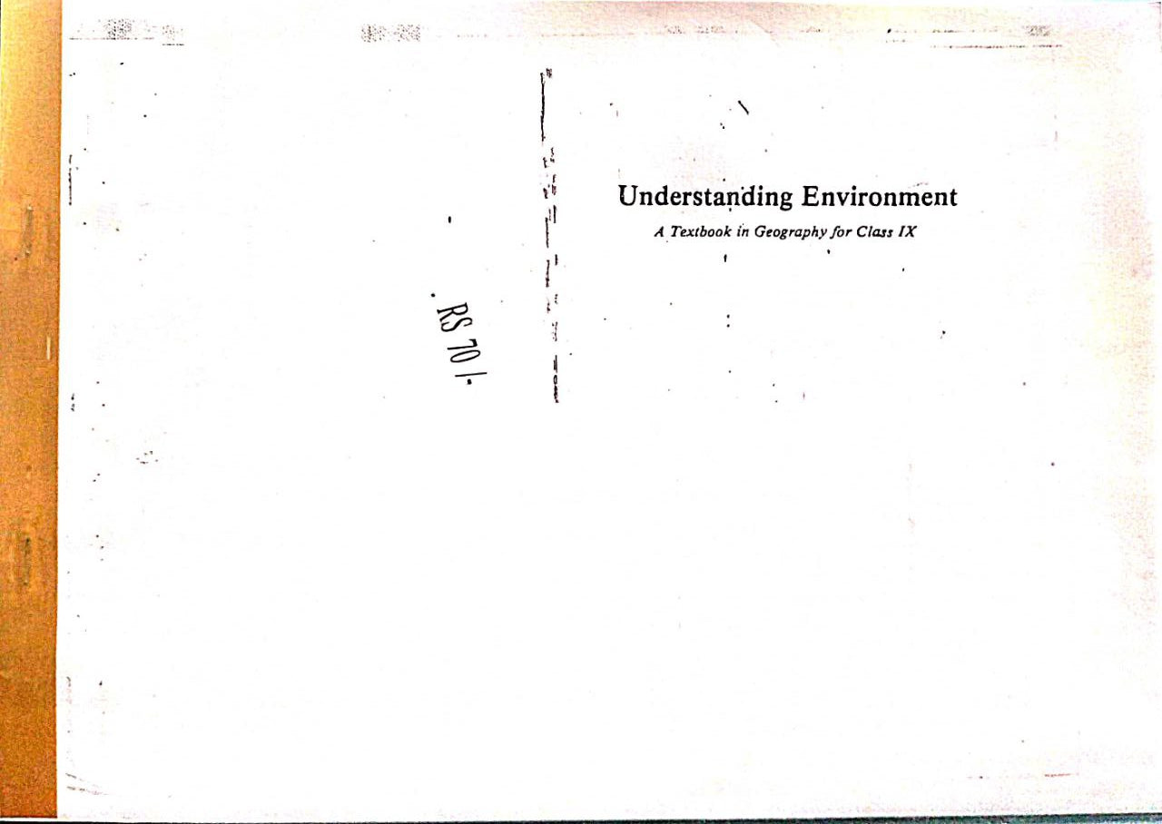 OLD NCERT Geography Class 9 Understanding Environment