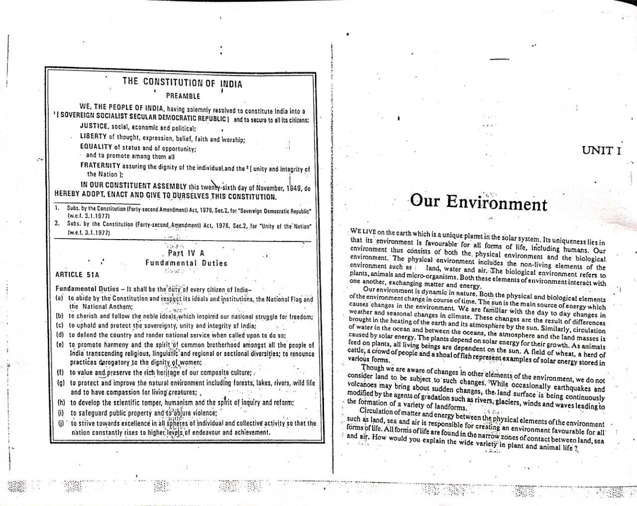 OLD NCERT Geography Class 9 Understanding Environment