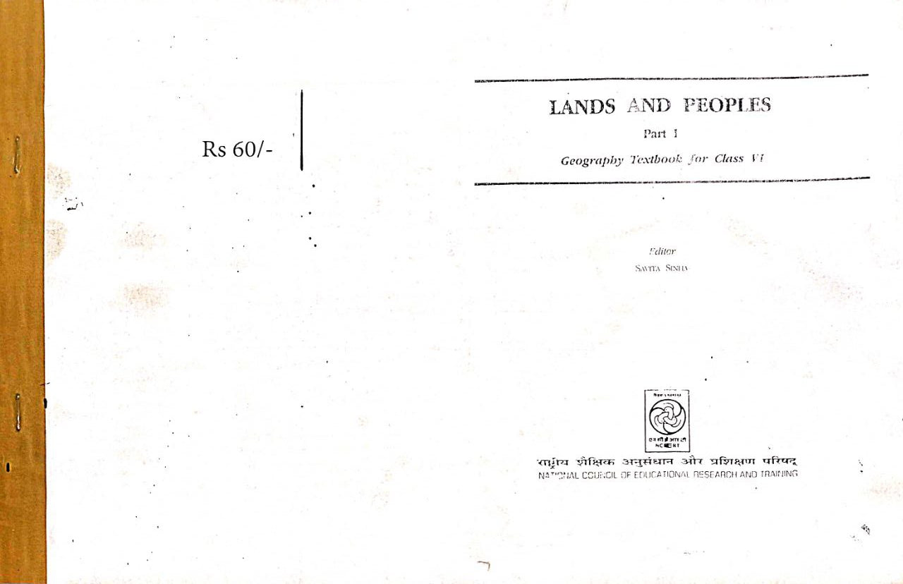 OLD NCERT Geography Class 6 Land and People Part 1